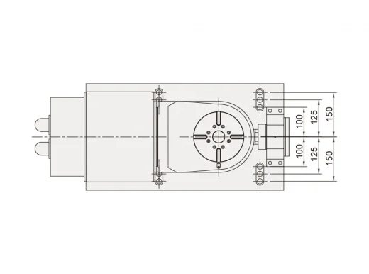 Наклонно-поворотный стол Detron DTFE-170P с прямым приводом